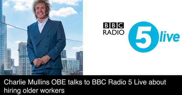 Discussing hiring older workers on BBC Radio 5 Live