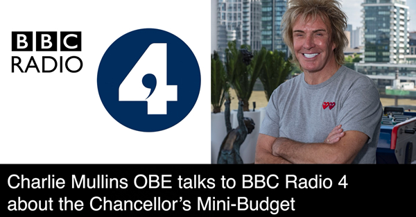 Charlie Mullins discussing the Chancellor's mini budget on Radio 4