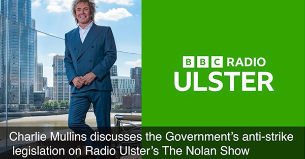 Charlie Mullins on anti strike legislation debate