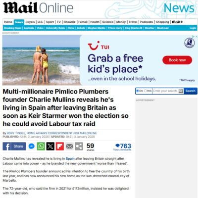 Daily Mail / Mail Online January 2025